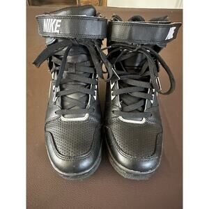 NIKE AIR REVOLUTION SKY HI WEDGE SIZE US 7 EUR 38.5 599410 010) BLACK / WHITE